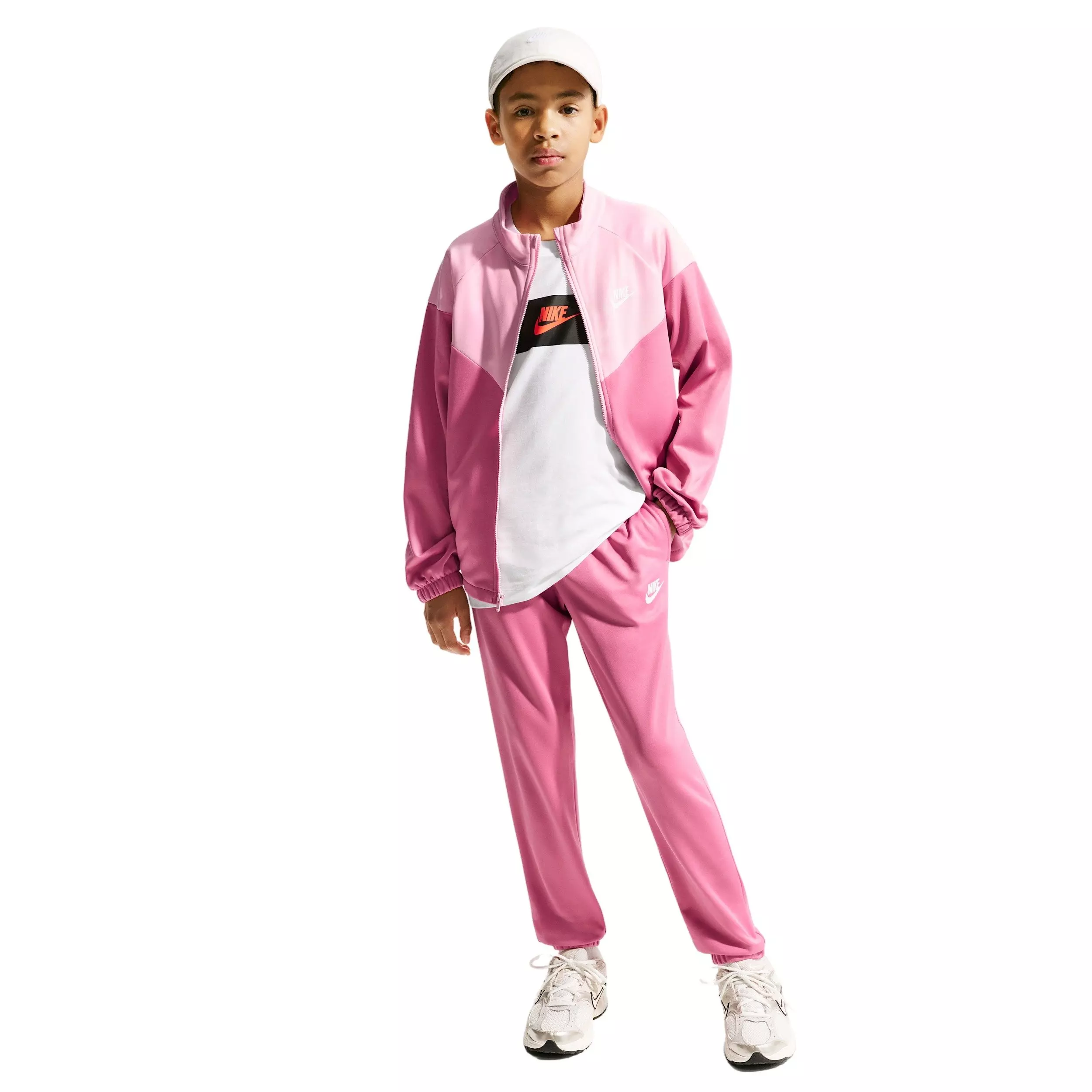 Nike Big Kids' Sportswear Dri-FIT Track Suit - Pink
